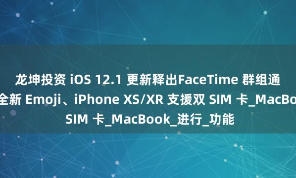 龙坤投资 iOS 12.1 更新释出　FaceTime 群组通话推出、新增全新 Emoji、iPhone XS/XR 支援双 SIM 卡_MacBook_进行_功能