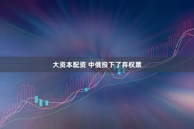 大资本配资 中俄投下了弃权票